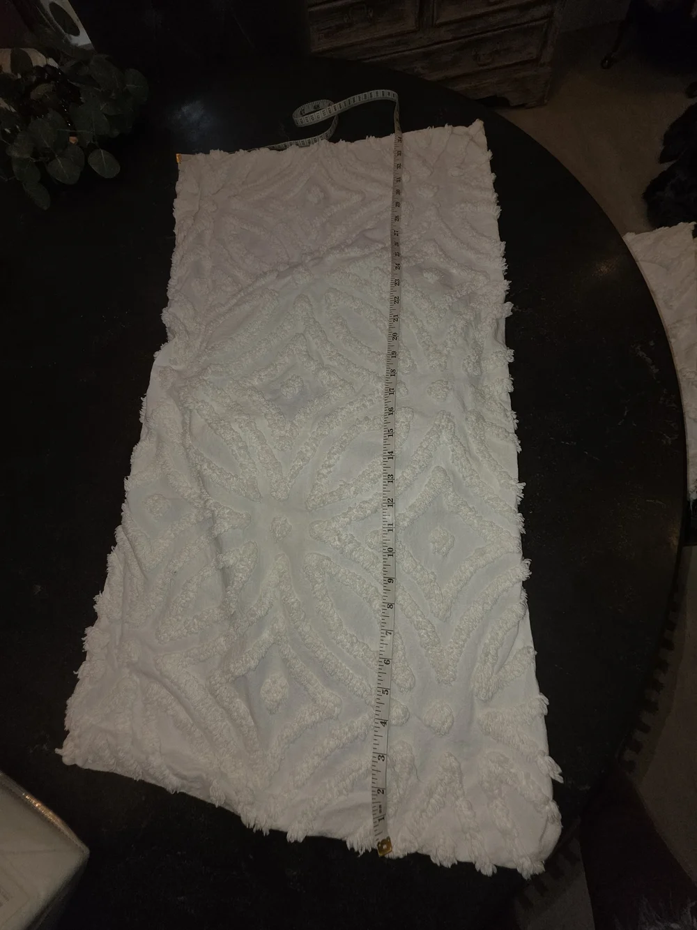 NEW Rachel Zoe SET of King Pillow SHAMS White Textured Cotton Top